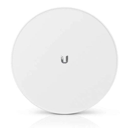 Ubiquiti 5 GHz PowerBeam AC Gen2 wireless bridge, featuring integrated design, high-speed connectivity, and pole-mountable installation.