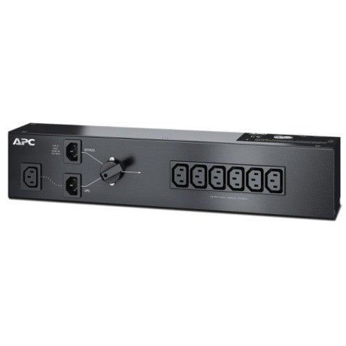 "APC SBP1500RMI 7-outlet rack-mount PDU, 1.5kVA, overload protection, optimized for data centers and IT infrastructure."