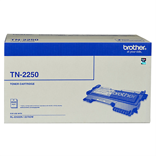 Laser Toner Cartridge - Brother TN-2250 Original Black 2600 Pages