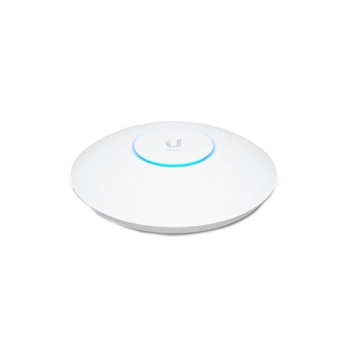 Ubiquiti UniFi tri-band access point featuring 10.20 Gbit/s speed, MIMO tech, and versatile mounting options for enhanced connectivity.