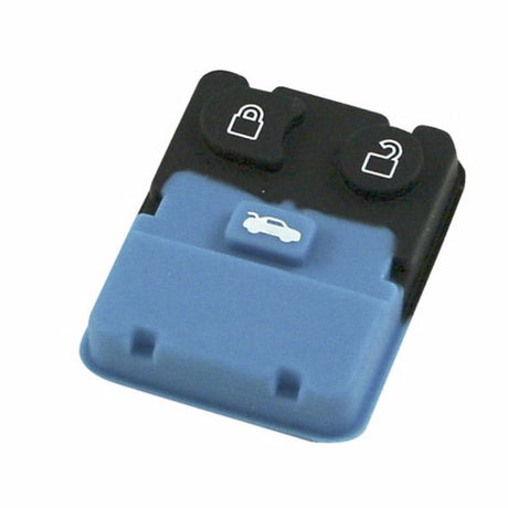 Remote button replacement for Ford/Mazda vehicles, designed for 2 & 3-button key fobs, durable and easy to install.