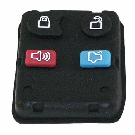 Ford 4 Button remote key fob for Escape, features four buttons for unlocking, trunk, and engine start.