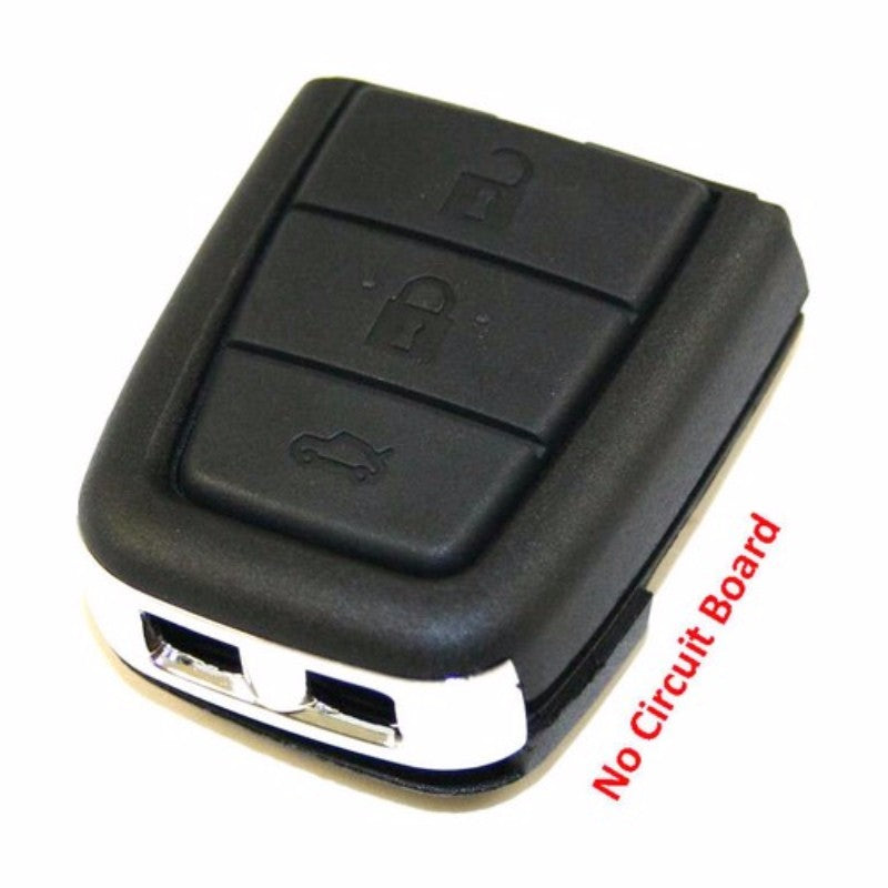 Remote key fob for Holden Commodore VE with three buttons for easy locking, unlocking, and trunk access.