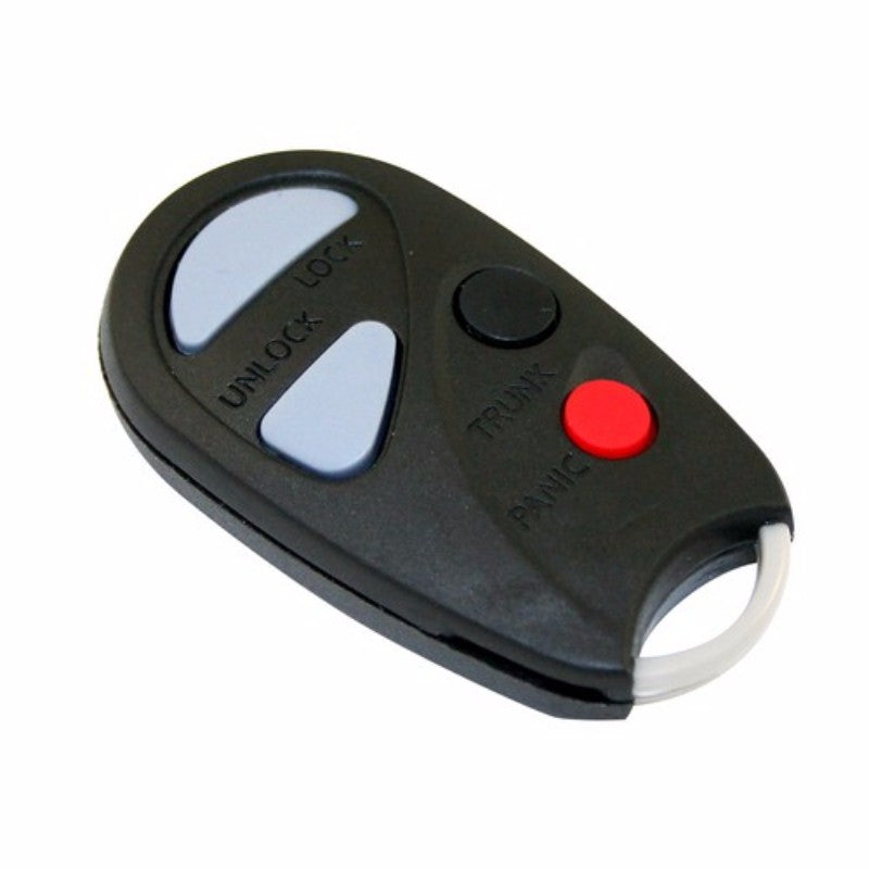 Remote key fob for Nissan with 4 buttons for locking, unlocking, and starting your vehicle easily and reliably.