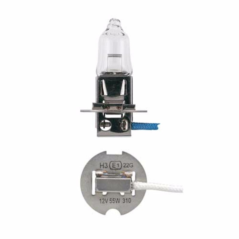 Narva H3 12V 35W halogen bulb with durable quartz and hard glass, designed for optimal automotive lighting performance.