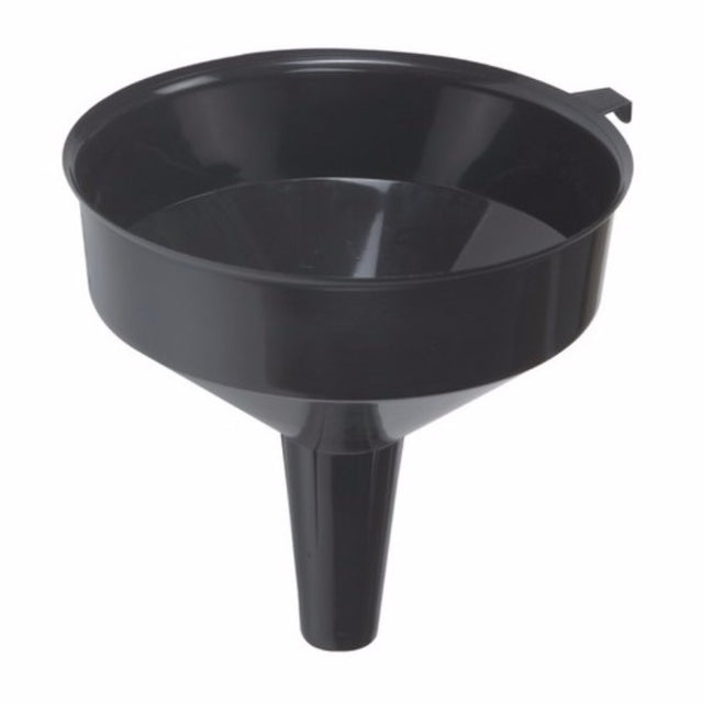 Extra large 300mm funnel made of petrol-resistant plastic for efficient, spill-free pouring of liquids.