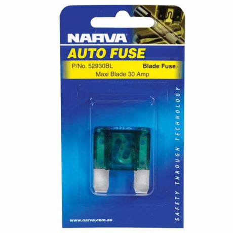 Narva Fuse Maxi 30amp in a compact 34x30mm size, perfect for automotive and marine electrical protection.