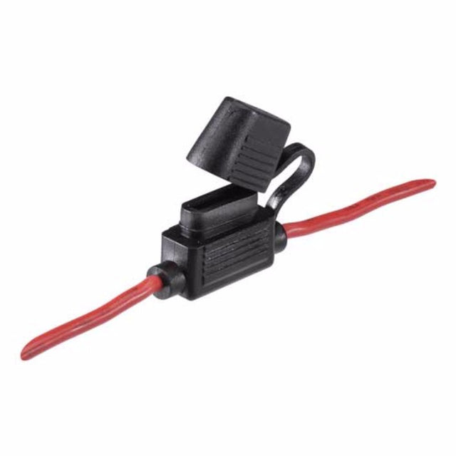 Narva Inline ATS Blade Fuse Holder 30amp with weatherproof cap, designed for automotive and marine electrical safety.