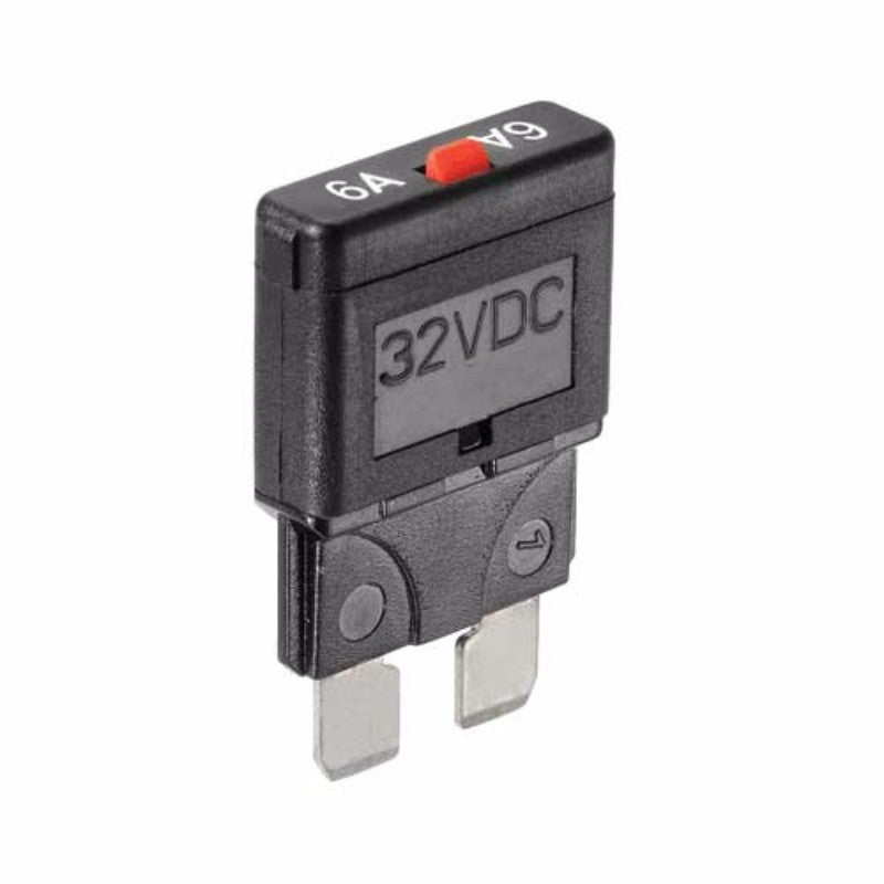 Narva C/Break M/Reset 25A circuit breakers pack of 5, flame retardant, compact, manual reset for electrical safety.