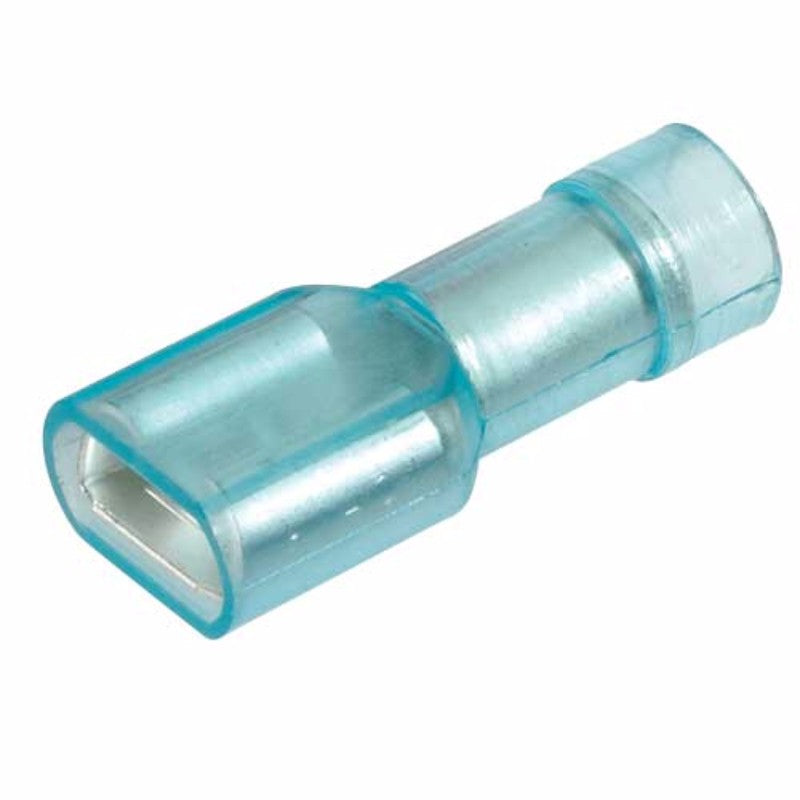 Narva Terminal Blade Pack of 10: durable, insulated female connectors, 4mm wire size, ideal for automotive and industrial use.