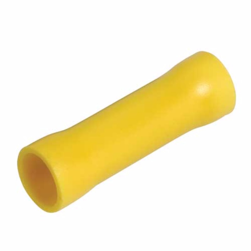 Narva yellow cable joiners pack of 8, fully insulated for reliable 5-6mm electrical connections in various applications.