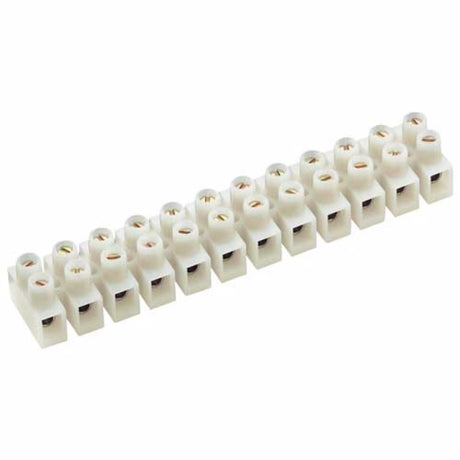 Narva 3mm connector cable strip pack of 10, featuring durable nylon terminal blocks, 20A rating for reliable electrical connections.