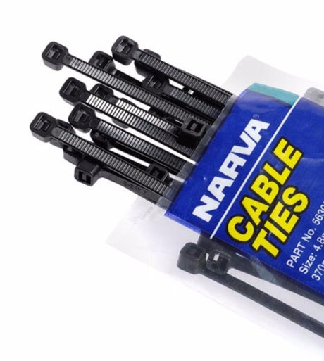 Nylon cable ties 3.6 x 140mm, pack of 25, UL approved, durable and reliable for organizing, securing, and bundling items.