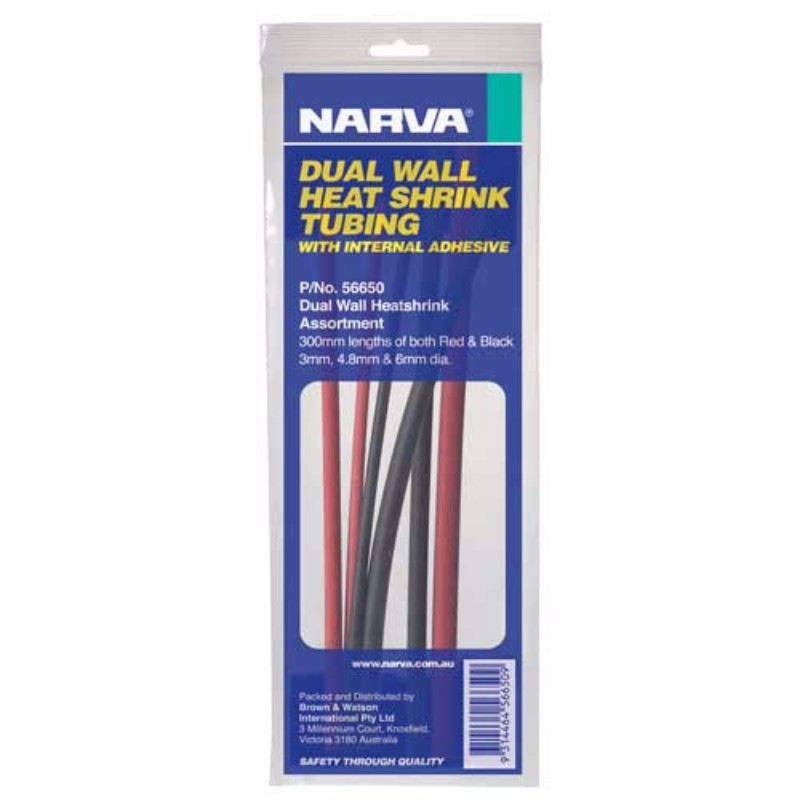 Narva - HEAT SHRINK DUALWALL 3-6mm ASSORTED