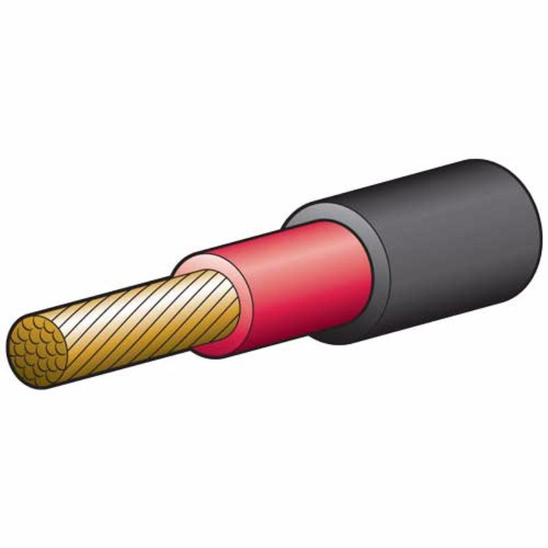 High-quality Narva 5mm single core wire 25A, 100m long, ideal for electrical applications and installations.