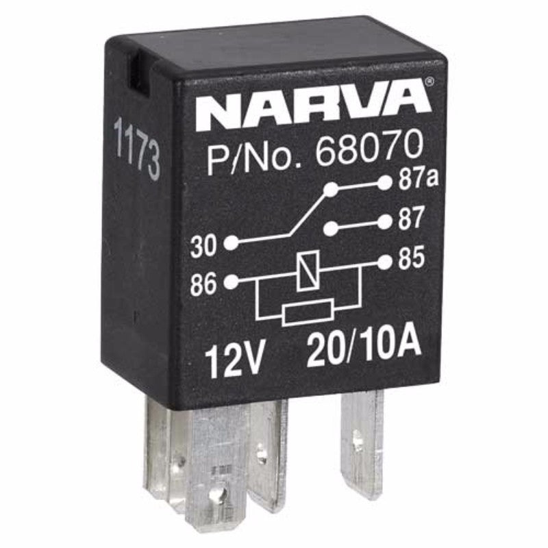 Narva - Relay 12v 5 Pin 20/10amp