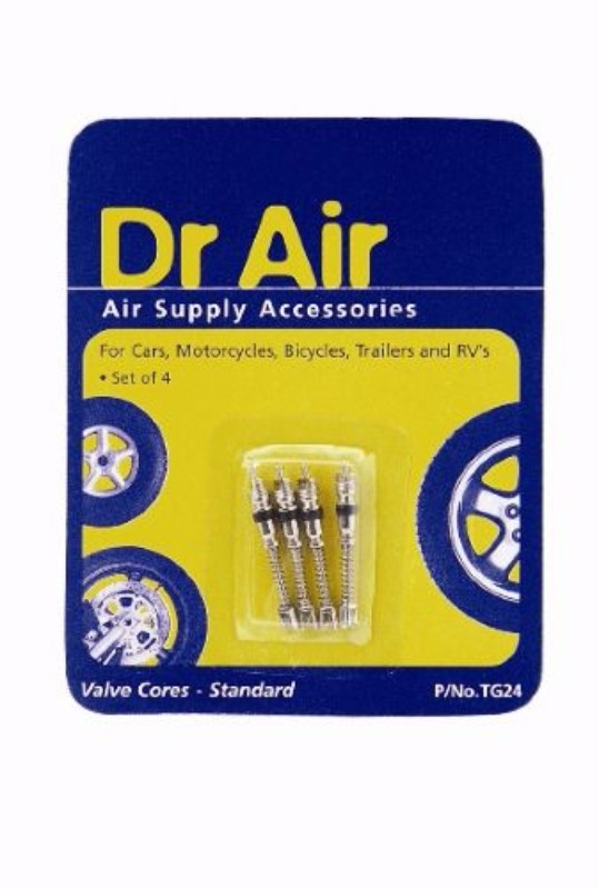 Tyre Valve Core Set Pk4 includes four durable valve cores for efficient airflow regulation and optimal tyre pressure maintenance.