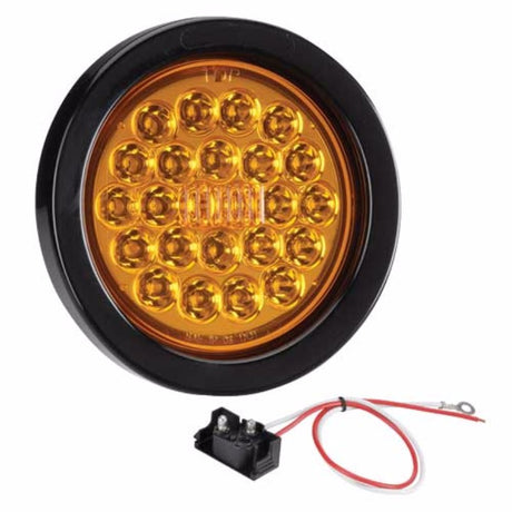 Narva LED 40 Rear Indicator Kit, amber, energy-efficient, durable polycarbonate lens, designed for 9-33V vehicle systems.