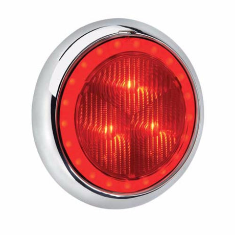 Chrome Narva LED 43 stop/tail light for 9-33V vehicles, ensuring bright signals and enhanced road safety.