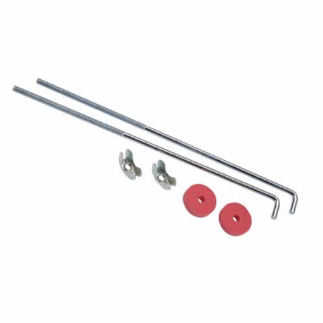 Projecta Battery Bolts 25.5cm for secure connections, includes washers and wingnuts for easy installation and universal compatibility.