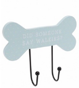 Light blue dog lead wall hooks set of 2, perfect for organizing pet essentials with stylish assorted designs.