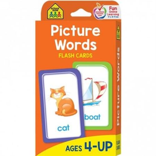 Colorful SZ Flash Cards featuring 53 picture and word cards for engaging vocabulary and literacy development in children.