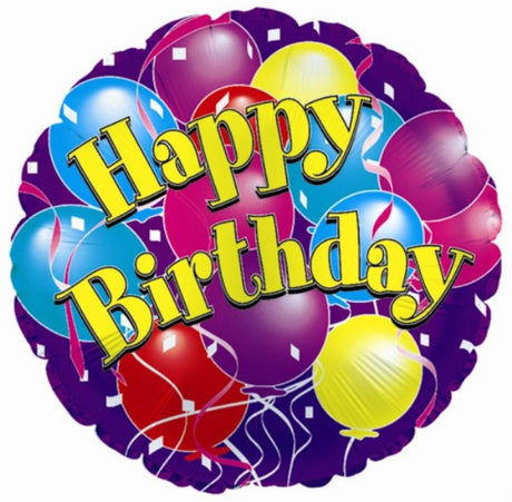 Colorful 17-inch foil helium balloons perfect for enhancing birthday celebrations with vibrant designs and lasting durability.