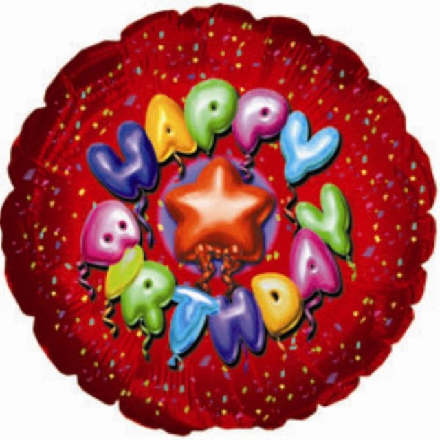 Vibrant 9-inch red air-filled birthday balloons, perfect for festive decorations and creating stunning balloon bouquets.