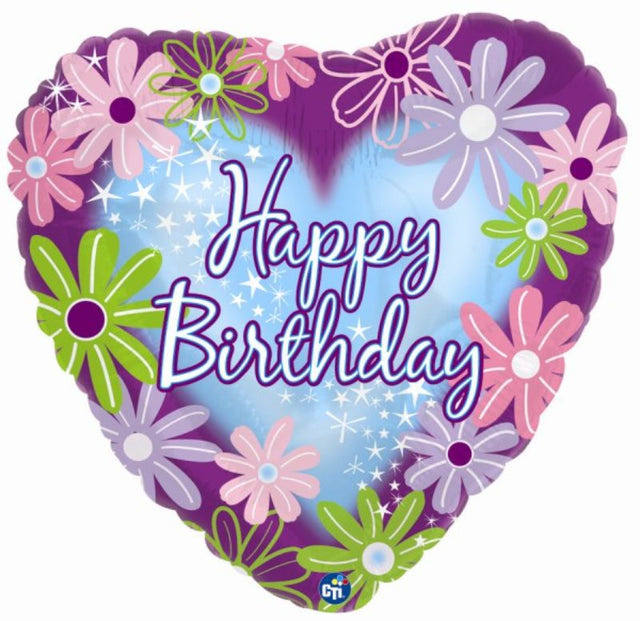 Colorful 18-inch Superloon Balloon with twinkle stars design, perfect for adding festive charm to birthday celebrations.