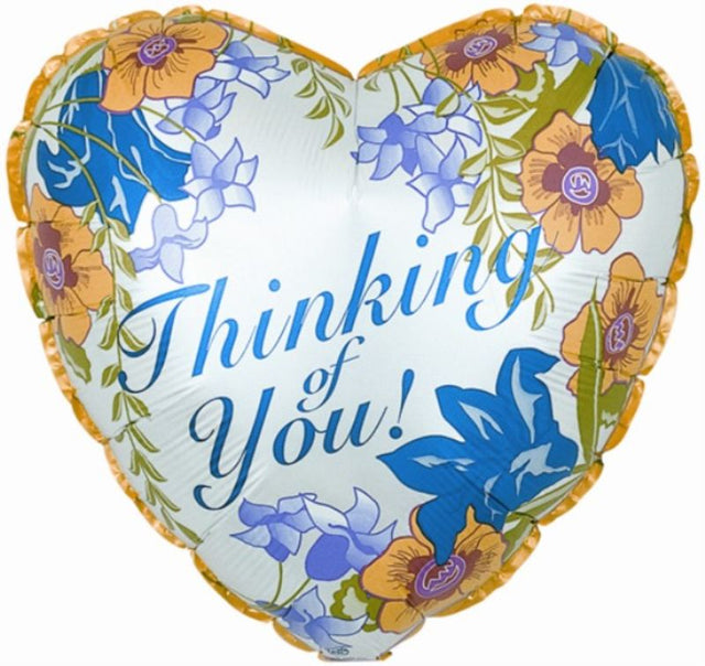 Bright air-filled balloon featuring vibrant floral design, perfect for celebrations or thoughtful gestures, complete with cup and stick.