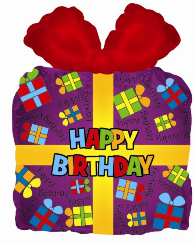 Vibrant 14-inch air-filled balloon with "Happy Birthday" design, perfect for festive celebrations and party decorations.