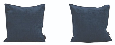 Oxford Square Cushion Cover in Korora Blue, 44cm, featuring a DTM invisible zipper for seamless style and comfort.