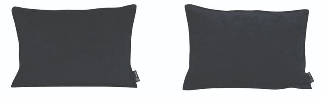 Black Sand Oxford Oblong Cushion Cover (50cm) adds elegance and comfort to any room with a sleek invisible zipper.