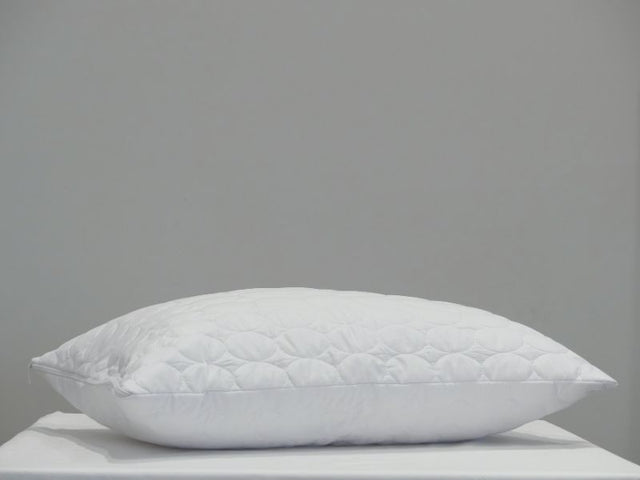 Duo Plus Pillow Protector in white, featuring waterproof lining, soft microfibre fill, and eco-friendly materials for comfort.