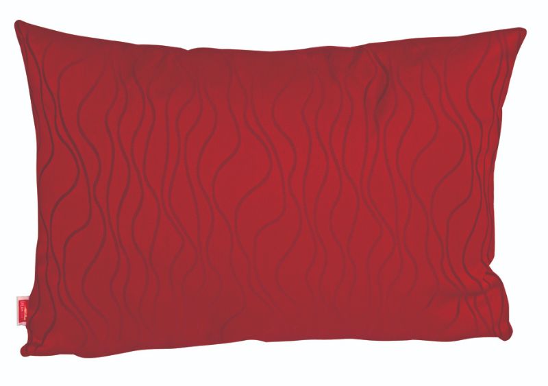 Ruby oblong cushion cover (50cm) with invisible zipper, soft polyester, ideal for stylish home decor and easy machine washing.