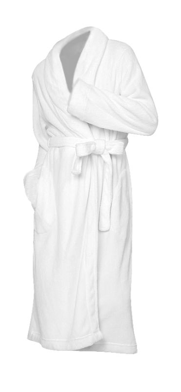 Luxurious 100% cotton velour bath robe, 1240g weight, 124cm length, soft texture for ultimate comfort and style.