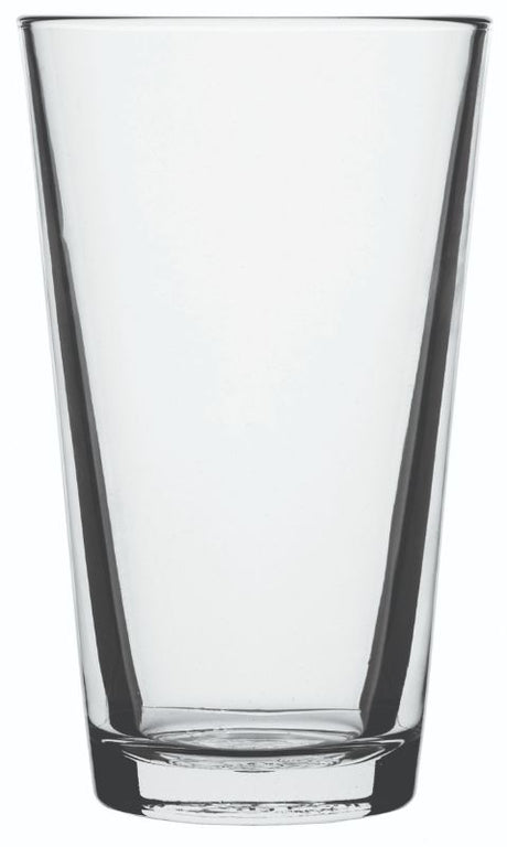 Elegant 425ml glass tumbler with durable construction, perfect for cocktails, iced tea, or smoothies.