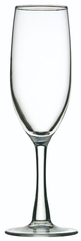 Elegant Sara Champagne Glass (170ml) designed for sparkling wines; durable base perfect for celebrations and casual gatherings.