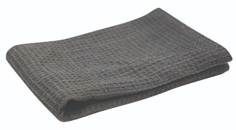 Charcoal cotton dish cloth, 35x35cm, highly absorbent, soft, fast-drying, durable, ideal for eco-friendly cleaning.