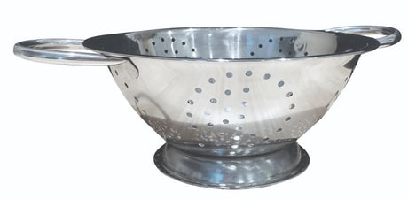 Stylish Cutler Stainless Steel Colander, lightweight yet durable, perfect for draining pasta, veggies, and fruits.