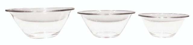 Stylish 50ml glass bowl perfect for meal prep, serving sauces, and desserts; microwave and dishwasher safe.