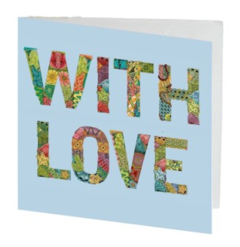 Gift Card - With Love 7cm (Pack of 10)