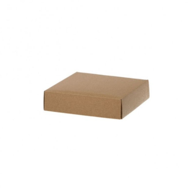 Mini Posy Lid in Matt Kraft, 13.6cm, for elegant floral arrangements and gift packaging with a natural rustic finish.