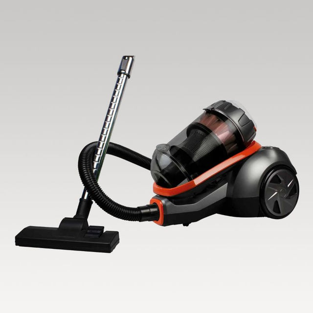 Sheffield Cyclone 2200W Bagless Vacuum: powerful, lightweight cleaner with dual cyclonic tech, 3L capacity, and HEPA filtration.