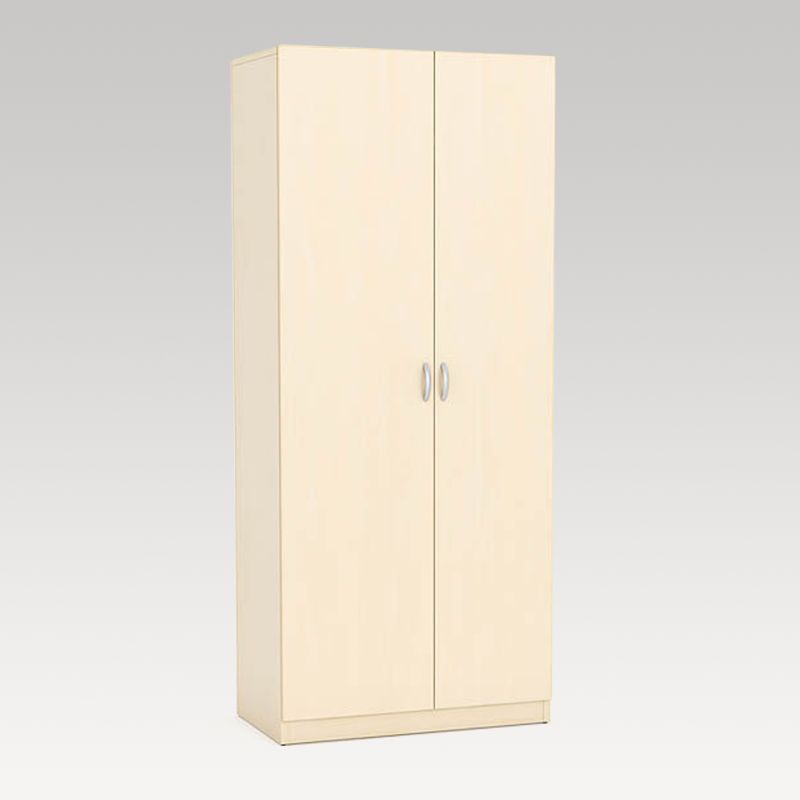 Nordic Maple Bristol Wardrobe featuring adjustable shelves, coat space, and aluminum handles for stylish, durable storage.