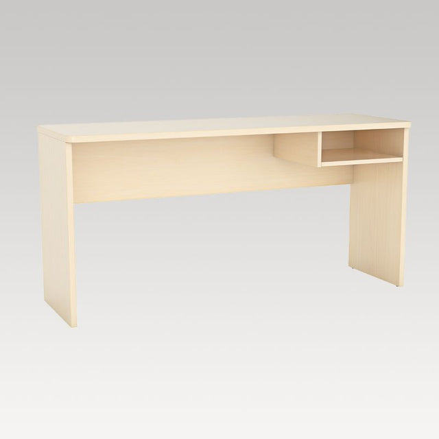 Stylish Nordic Maple desk with ergonomic design, laptop shelf, and durable E1 board, perfect for home offices and studies.