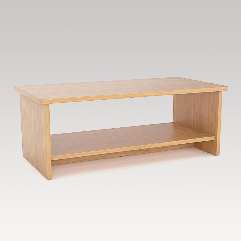 Stylish Bristol Coffee Table in Tawa with durable top, solid sides, magazine rack, and a 10-year guarantee for longevity.