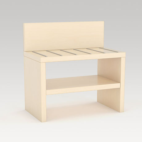 Bristol Luggage Rack in Nordic Maple, a stylish, sturdy solution for organizing luggage and protecting against bedbugs.