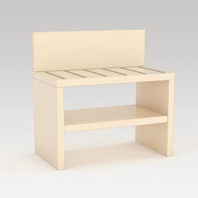 Bristol Luggage Rack in Nordic Maple, a stylish, sturdy solution for organizing luggage and protecting against bedbugs.