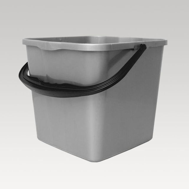 12L mop bucket with sturdy design, ideal for home and commercial cleaning, featuring ergonomic pour spout and durable materials.